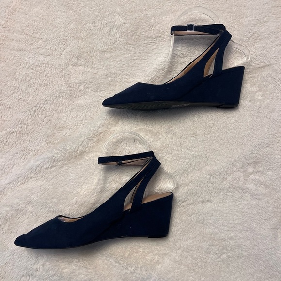 Market & Spruce Billie Ankle Wrap Wedge - Picture 3 of 6